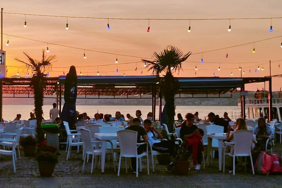 turkey ayvalik waterfront cafes