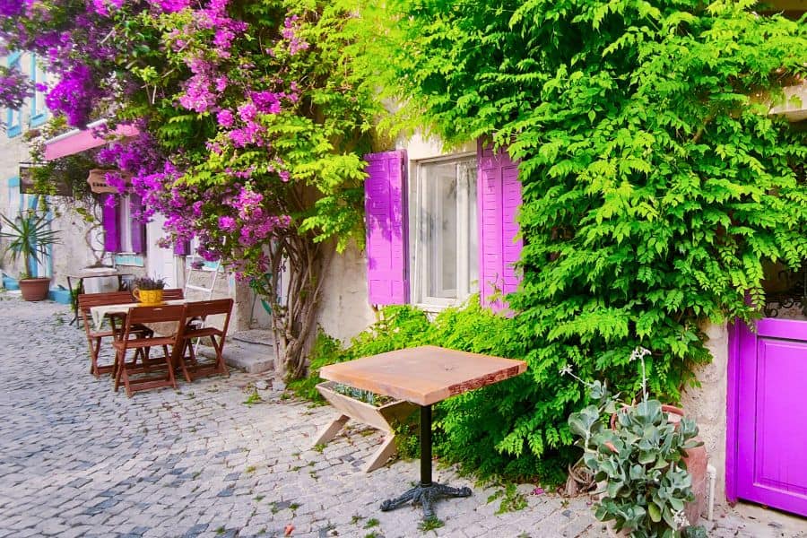 vibrant colors of alacati