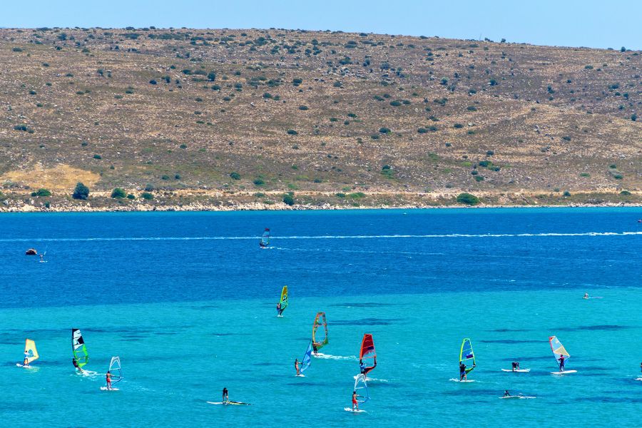 windsurfing in alacati turkey