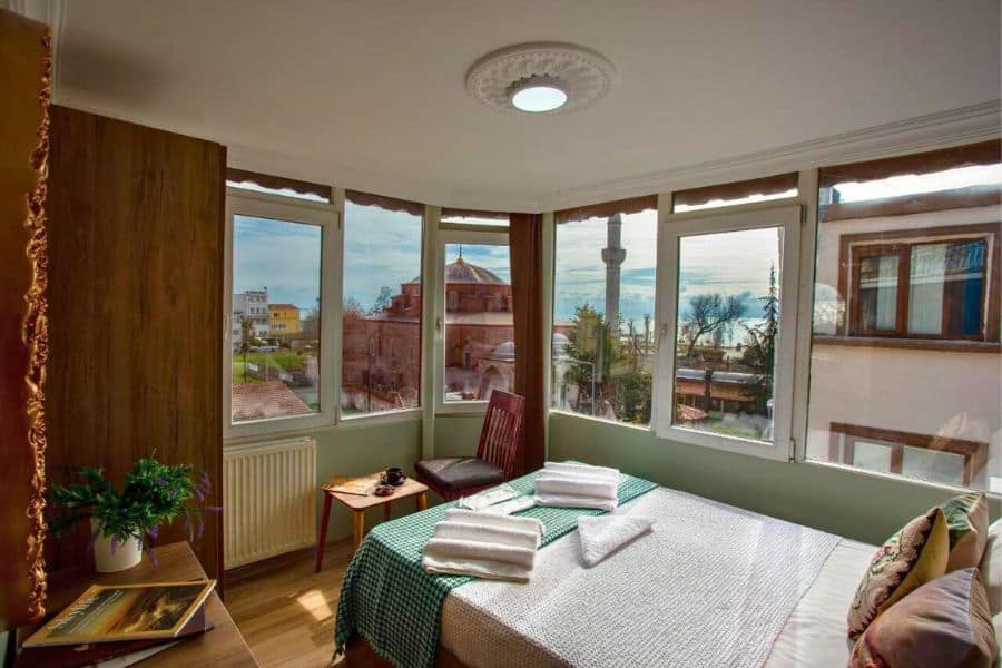 deluxe double room with sea view sofia corner hotel istanbul