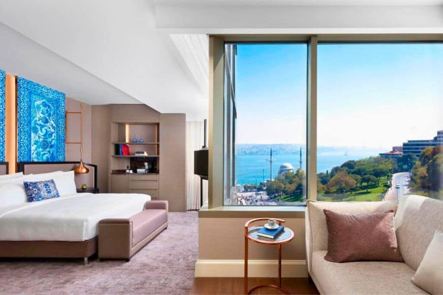 premium bosphorus view room ritz carlton istanbul