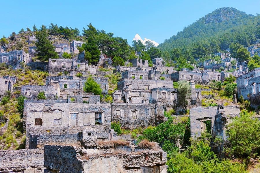 the ghost town of kayakoy fethiye mugla turkey in three weeks itinerary