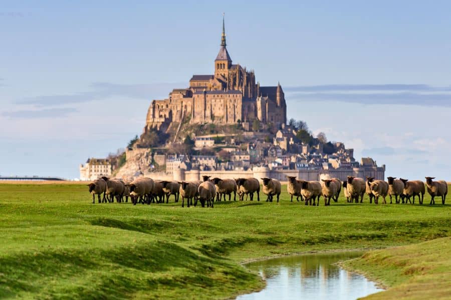 abbey mont saint-michel normandy france historical sites world