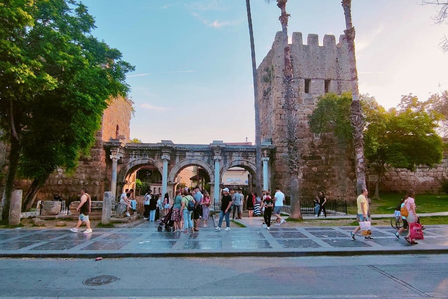 hadrians gate kaleici antalya old town turkey turkiye