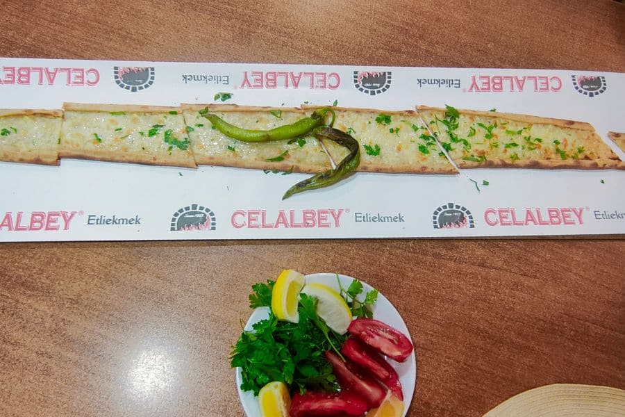 local cuisine celal bey etli ekmek konya turkey