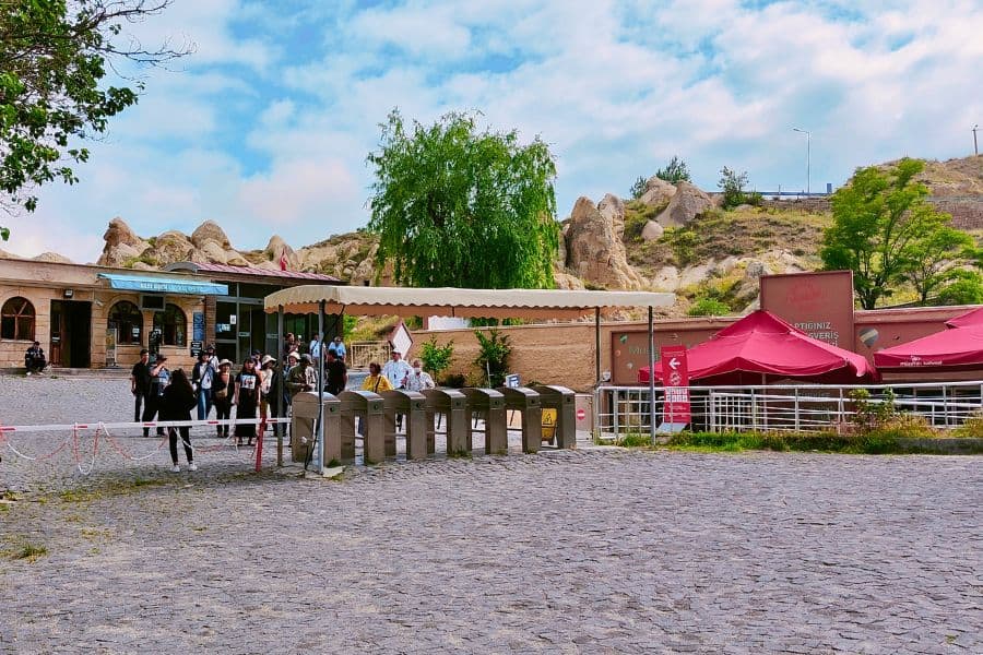 goreme open air museum entrance gate