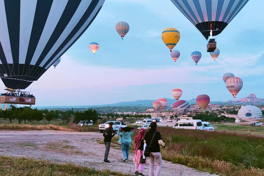 hot air balloontake off site cappadocia