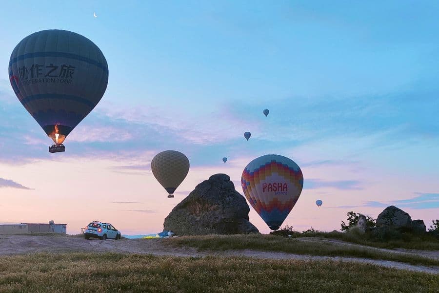hot air balloon experience at dawn in cappadocia