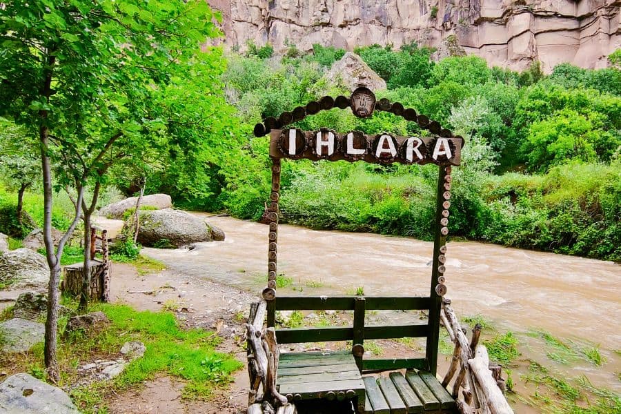 lush green ihlara valley in cappadocia