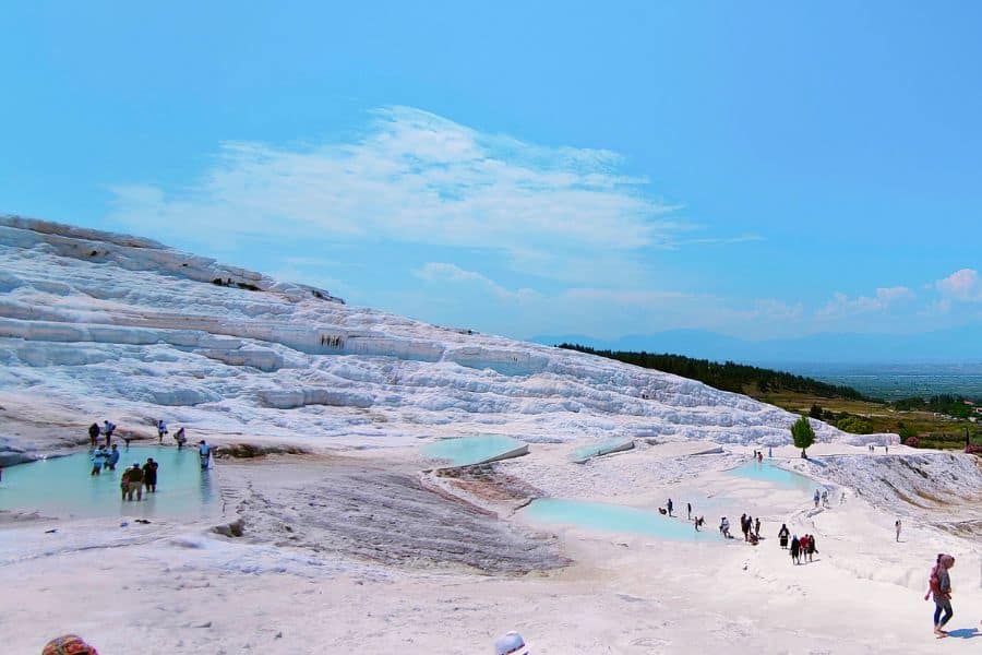 pamukkale travertine pools thermal water terraces 