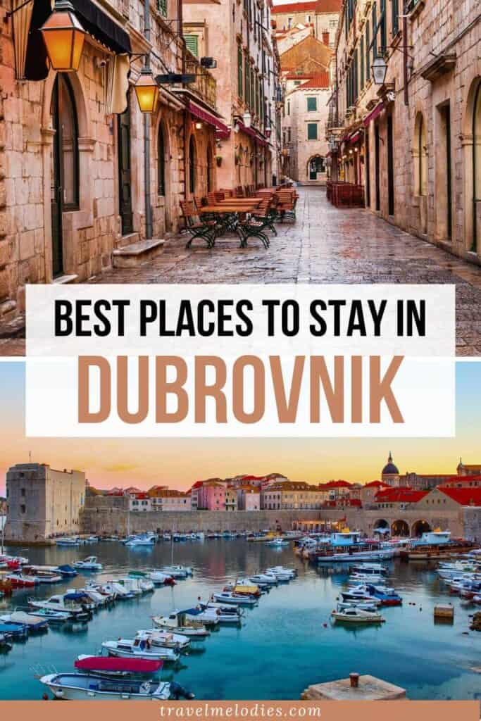 best places to stay in dubrovnik pinterest graphic