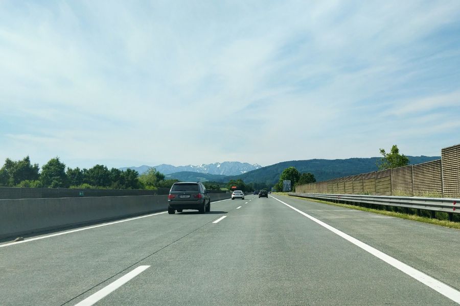 road leading to salzburg from vienna