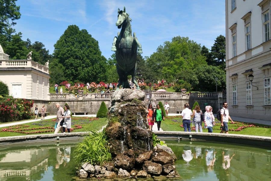 pegasus fountain in mirabell gardens