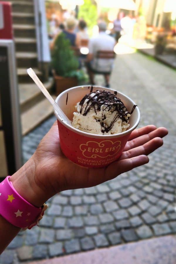 relishing ice cream from eisl eis at getreidegasse