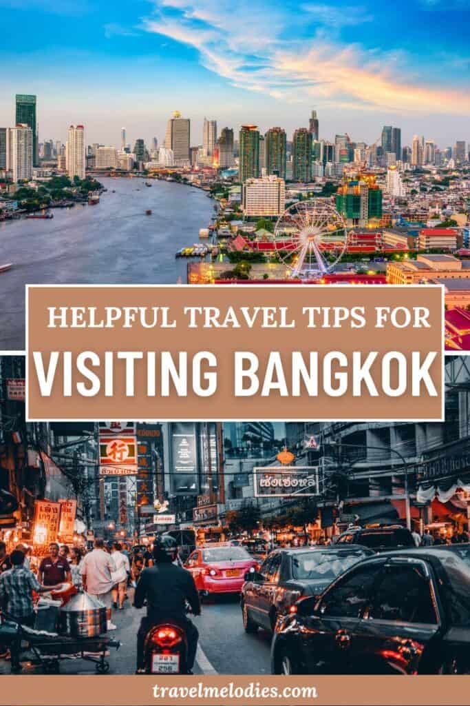 first time visiting bangkok travel tips pinterest graphic 