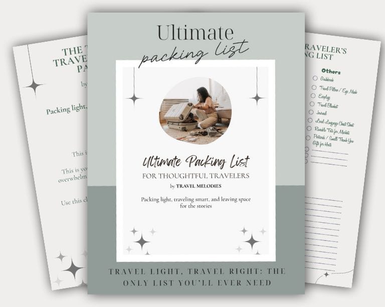 travel planning checklist mock up