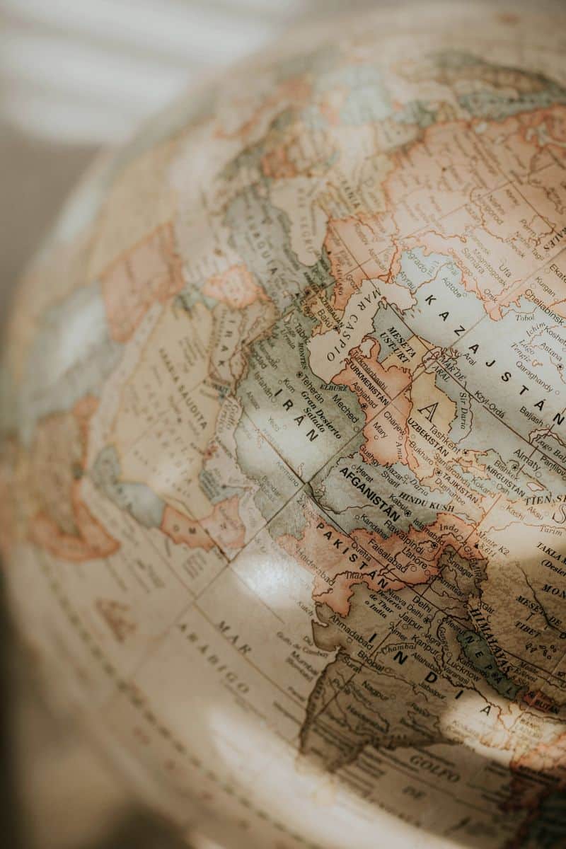 world map globe