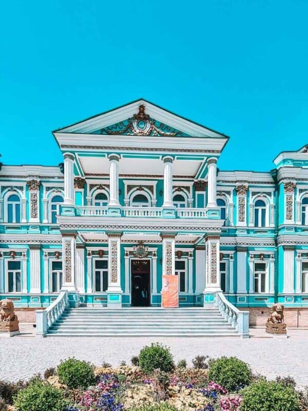 former russian–chinese bank building now the museum of friendship in samarkand