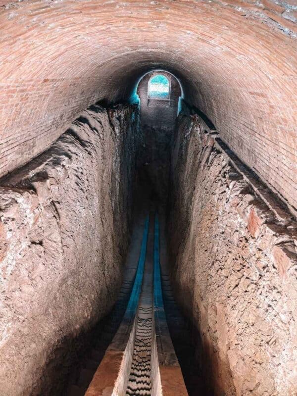 underground sextant tunnel at ulugh beg observatory samarkand