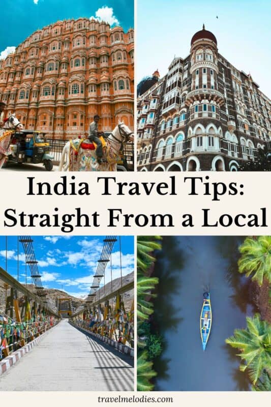 india collage with hawa mahal jaipur taj mahal palace mumbai ladakh bridge and kerala backwaters boat